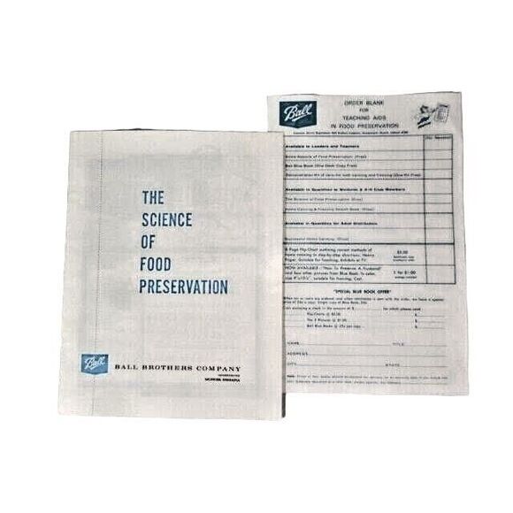 Ball Food 1950 Preservation Specialists for Over 80 Years Home Canning Vintage - Picture 4 of 4